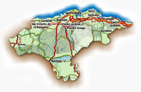 mapa de cantabria